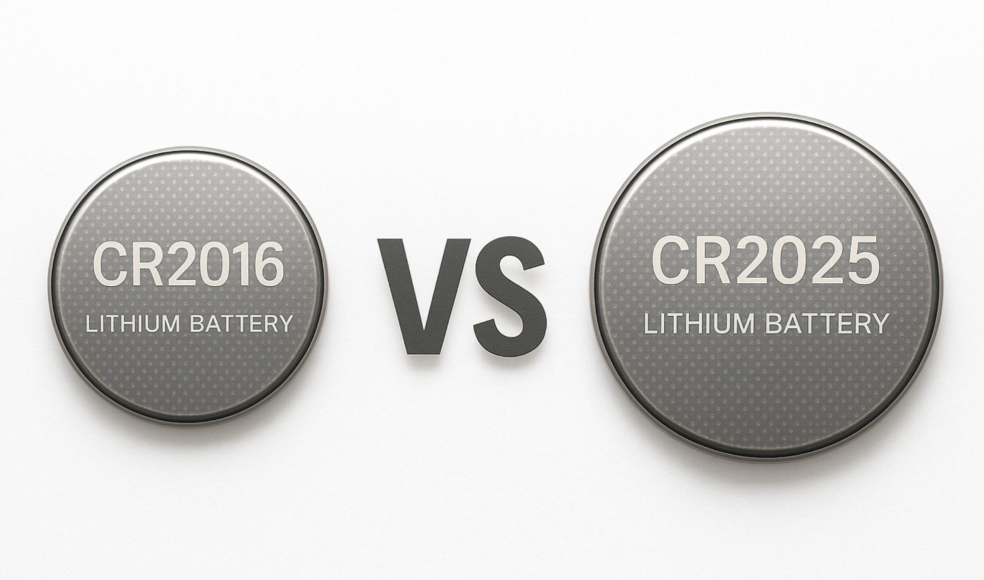 CR2016 vs. CR2025 Batterie